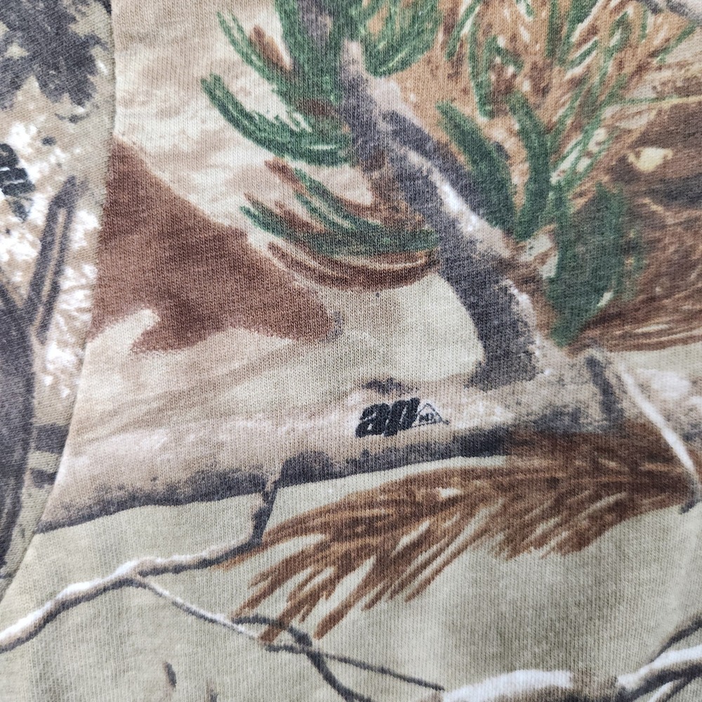 Russell Outdoors Shirt Mens XL Realtree Camo Explorer Mock Neck Hunting Tee - Picture 9 of 12